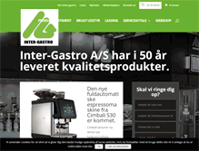 Tablet Screenshot of inter-gastro.dk